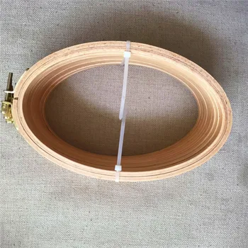 WRMHOM 10pcs/veľa 21*13 cm elipsy, Výšivky Hoop Oválny Tvar Drevený Rám Umeleckých Remesiel Výšivka Nástroj DIY Cross Stitch Hoop