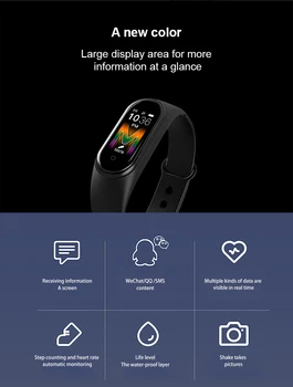 Nové M5 Smart Hodinky Muži Ženy Bluetooth Sledovať Fitness Sport Tracker Hovor Smartwatch Prehrávanie Hudby Náramok Náramok Pre Ios A Android