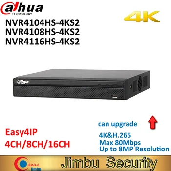 Dahua 4K CCTV NVR videorekordér NVR4104HS-4KS2 NVR4108HS-4KS2 NVR4116HS-4KS2 4CH 8CH 16CH Až 8MP domov kamerovým systémom