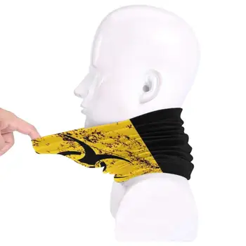 Varovanie 3D Šatka na krk Tvár Krku Teplejšie Mäkká Flaušová Maska Šport Šatku Karantény Černobyle Nebezpečenstvo Podobajú Pozornosť Žltá Opatrní
