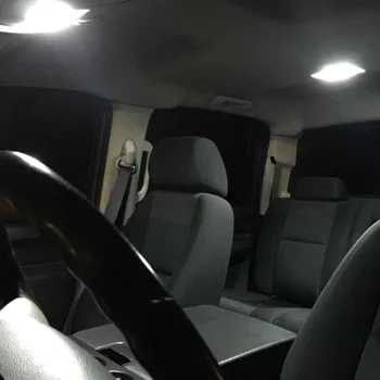 12pcs Biela, Canbus LED Žiarovky Osvetlenie Interiéru Auta Pre 2008-2012 Audi TT MK2 Mapu batožinového priestoru Rukavice Políčko špz Svetlá na Čítanie