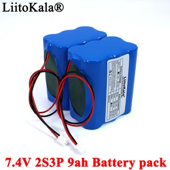 Liitokala 7.4 V Lítia 18650 Batériu 2S3P 9ah Rybárske LED Svetlo Bluetooth Reproduktor 8.4 V Núdzových DIY batérie s PCB