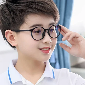 2020 nové kolo rám anti modré svetlo okuliare Obyčajný okuliare deti radiačnej ochrany pre dieťa Počítač telefón on-Line kurzu