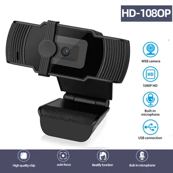 1080p Full Hd Automatické Zaostrovanie, Webkamera Mini Počítač Dropcam Pc Webová Kamera S Mikrofónom Otočná Kamery Pre Live Video Konferencie