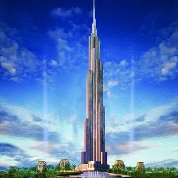 Burj Khalifa Veža Zliatiny Miniatúrne Figúrky Office Ozdoby Obývacia Izba Domáce Dekorácie Príslušenstvo Plavidlá Domov Výzdoba Interiéru