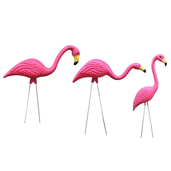 Realistický Ružové Plameniaky Ozdoby Ružová Vták Socha pre Záhradné Jazierko Strany