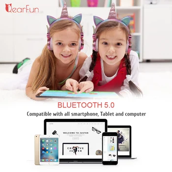 Unicorn Slúchadlá Bluetooth 5.0 Roztomilý Dievča Casco Bezdrôtový Headset s Mikrofónom Bezdrôtový Auriculares Vianočný Darček