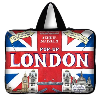 7 10 12 13 14 15 15.6 17.3 londýne britskej Vlajky Notebook Taška Smart Cover pre Tablet Taška na Laptop Rukáv Prípade Pre Macbook Hp Dell Laptop Tašky