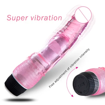 Silikónové Vibrátory Jelly Dilda Klitorálny Stimulátor G-Spot Vibrátor Sexuálne Hračky, Vibračné Umelý Penis Dospelých, Sexuálne Hračky pre Ženy