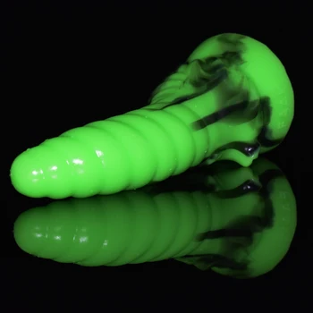 V krivkách horn análny hračky silikónové realistické faak dildo špirála zadok plug G mieste stimulátor riti masáž pošvy, sexuálne hračky pre páry