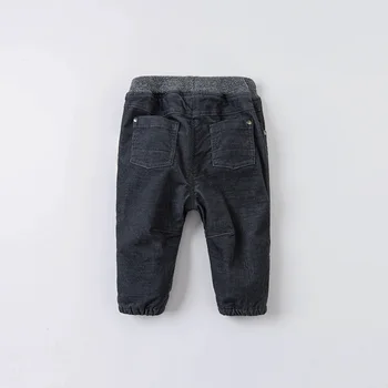 DB15332 dave bella zimné baby chlapci nohavice detské módne pevné vrecká, nohavice deti vysoko kvalitné nohavice