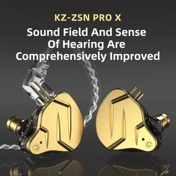 KZ ZSN Pro X Kovové Slúchadlá 1BA+1DD Hybridné technológie HIFI Basy Slúchadlá In Ear Monitor Slúchadlá Šport Potlačením Hluku Headset