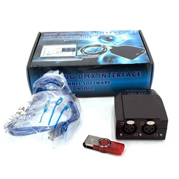 DVC4 GZM Virtuálne Regulátor DMX USB Rozhranie Osvetlenia Diskotéka DJ Stage Svetlo USB Rozhranie Osvetlenia