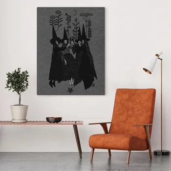Modulárny Plátno Čarodejnice Sestry HD Vytlačí na Stenu umelecké Diela Plagáty Vintage Obrazy Domova Nordic Obrázky Na Pozadí Posteli