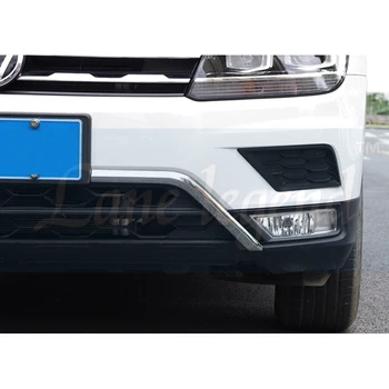 Pre VW Volkswagen Tiguan 2017-2020 Predné Bar Trim Mriežka Nárazníka Chránič Kryt ABS Chrome Vyzdobiť Auto-Styling Príslušenstvo