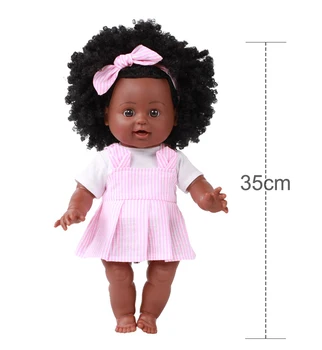 35 Cm Realisticky Reborn Bábiky Módne Bábiky Baby Hnuteľného Spoločné Afriky Bábiky Hračky Black Bábika Najlepší Darček Hračka Narodeniny Vianočný Darček
