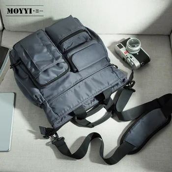 MOYYI Kabelka, Taška cez Rameno Mužov Messenger Crossbody Tašky pre Notebook Ležérny Štýl Multi-funkčné Vrecká Taška