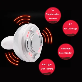 Nabíjateľná Červené LED Svetlo RF Ultrazvukové Kavitácie Telo, prípravkov na Chudnutie, Formovanie Prístroj na Celulitídu Odstrániť Tuk Nerozpustí, Spevnenie Pokožky