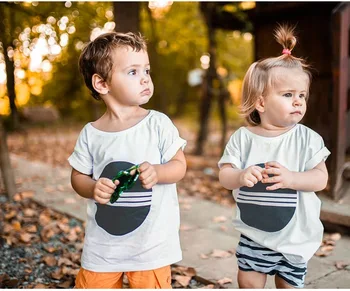 3 farebné Letné Krátky rukáv Deti T Tričko Pre Chlapca 2020 Nové Kreslené Bežné T-Shirts Pre Dievčatá Topy Chlapci T Shirt Deti Oblečenie