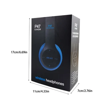 Skladacia Bezdrôtový Herný Headset Podpora TF Kariet Telefónne Hovory Bluetooth 5.0 Slúchadlá Stereo Slúchadlá s Mikrofónom
