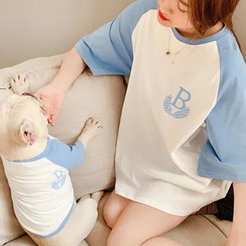 Psie Oblečenie pre Malé Psy Bavlna Sveter pre francúzsky Buldog Pet Oblečenie Chihuahua Kabát Pug Kostým Psie Oblečenie Rodič-Dieťa