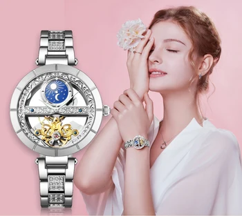 SENORS HODINKY pre ženy, plne automatické dámske hodinky výrobca priameho predaja elegantné a módne dámske Hodinky SN148
