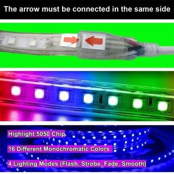 Bluetooth LED Pásy Svetla 10/20/30 Metrov SMD 5050 220V 720W RGB Farebné Zmeny Flexibilné RGB LED Pásy Dekorácie Svetla pre Strán