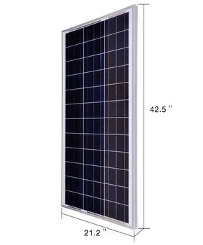 80 W solárny panel Nastaviť Čína 18V Polysilicon solárne nabíjanie 12V batérie, fotovoltaické solárne panely pre domov s 10A radič