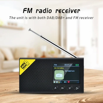 Prenosné Bluetooth Digitálne Rádio DAB/DAB+ a FM Prijímač Nabíjateľná Rádio 1XCB