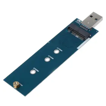 M. 2 na USB Adaptér B Kľúč M. 2 SSD Adaptér USB 3.0 na 2280 M2 SSD Adaptér Converter SSD, Čítačka Kariet