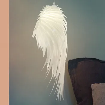 Moderné LED Pierko Prívesok Svetlá PVC Biele Romantické Anjel Krídla Závesné Svietidlo Svietidlo pre Spálne Domova Svietidlá