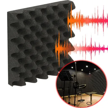 6Pcs 25X25X5CM Studio Akustické Klin Studio Pena Zvukové Izolačné Hubky Absorpcie Liečba Rady Dlaždíc
