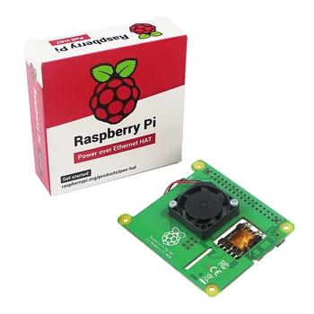 Najnovšie Raspberry Pi PoE KLOBÚK Pridať-na Palube s riadenou Teplotou, Ventilátor, Napájanie Cez Ethernet KLOBÚK pre Raspberry Pi 4 Model B /3B+