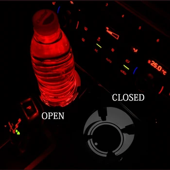 2 ks RGB USB Auto Logo LED Držiak Mat Farebné Svetlo Na Jaguar E-Tempo F-Tempo F-Typ I-Tempo XE XF XJ S-Typ X-Type XK
