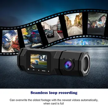 Accfly Dual Camera Auto ,FHD 1080P Predné a 720P Vnútri Kabíny Auta Kamera 1.5' LCD Displej Car Camera Dvr