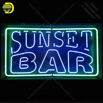 Neónový nápis na Sunset Bar Neónové Svietidlo, prihláste Pivo Bar, Pub, Reštaurácia Displej remeselníci sklenenej tube light Art Decor nástenné svietidlá na predaj