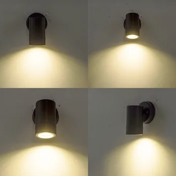 Kolo 5W SMD LED Vonkajšie osvetlenie Hlavou múr Sconce vonkajšie nástenné svietidlo moderné nástenné LED nástenné svietidlo