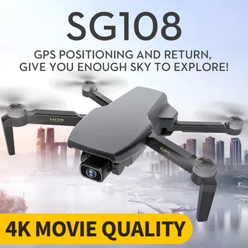 SG108 Drone GPS 4K HD Kamera Quadcopter Postupujte podľa Mňa Striedavé RC Drone Wifi FPV Profesional Dron Dlho Batérie Skladacia Vrtuľník
