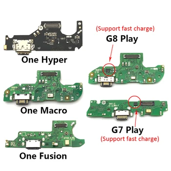 10pcs/veľa Pre Motorola Moto G6 G7 G8 G9 Hrať Plus Jeden Makro Fusion Hyper G8 Power Lite USB Port Dock Konektor Konektor Nabíjania