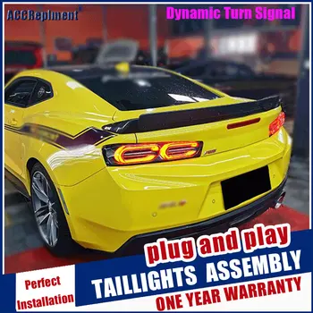 Dynamické zase signál zadné svetlá Pre Chevrolet Camaro zadné svetlá, LED DRL svietenie Zadné parkovacie svetlo brzdové svetlo 2016-2019