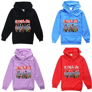 ROBLOXE Chlapci Hoodies Karikatúry Vzor Jeseň Outwear Deti Mikiny pre Deti, Oblečenie pre dievča, Chlapca Bavlna Pulóvre hoodie 2021