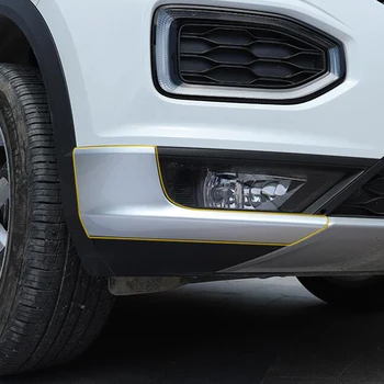 Auto-Styling ABS Matný Prednej Strane Nárazníka Chránič Stráže Kryt Trim 2 ks Na VW Volkswagen T-ROC TROC T ROC 2017 2018 Príslušenstvo