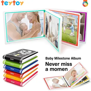 TEYTOY Môj Prvý Mäkké Knihy,6 Pack Baby Album, Vysoký Kontrast Farieb a Vzorov Dieťa Foto Knihy,Skoro Vzdelávania Hračky pre Batoľa