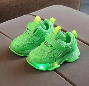 Móda deti ležérne topánky Svetelný Tenisky žiariace osvetlené deti športové topánky deti s led svetlo, až tenisky pre chlapcov