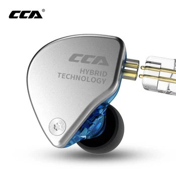 CCA CA4 V 1DD+1BA Uchu Slúchadlá Monitor Slúchadlá Kovové Hybridné Technológie Slúchadlá Šport Potlačením Hluku Bluetooth Kábel C10