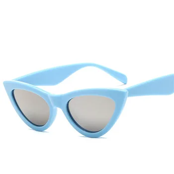Yoovos 2021 Cat Eye Sunglasss Ženy Vintage Candy Farby Slnečné Okuliare Záves Malé Rám Oculos Wild Trend Street, Streľba UV400