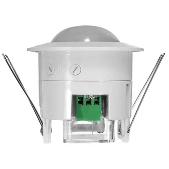 110-240V AC Mini Nastaviteľný o 360 Stupňov Strop PIR Infračervené Telo, Pohybový Senzor Detektora Lampa zapnutie Svetla Biela