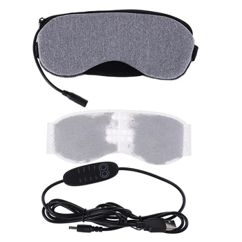 USB Vykurovacej Pary Eyeshade Levandule Očná Maska Oko Masér Únava Úľavu Spánku Cestovné Očný Tieň Maska Anti Dark Circle Oko Patch