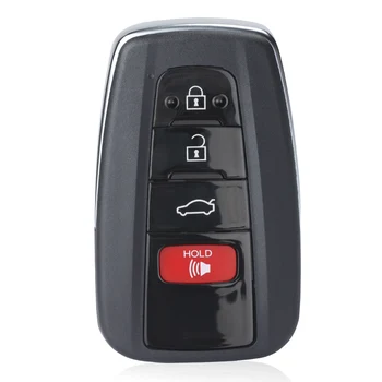 Keyecu Diaľkové Tlačidlo púzdro Fob 4 Tlačidlá pre Toyota RAV4 2019 Camry 2018-2019 Kľúča Vozidla púzdro, FCC ID: HYQ14FBC