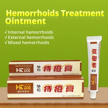 Ifory 5 ks Hua Tuo Hemoroidy Masť Rastlinné Rastlinné Materiály Výkonný Krém na Hemoroidy Vnútorné Hemoroidy Zmierniť Bolesť Konečníka